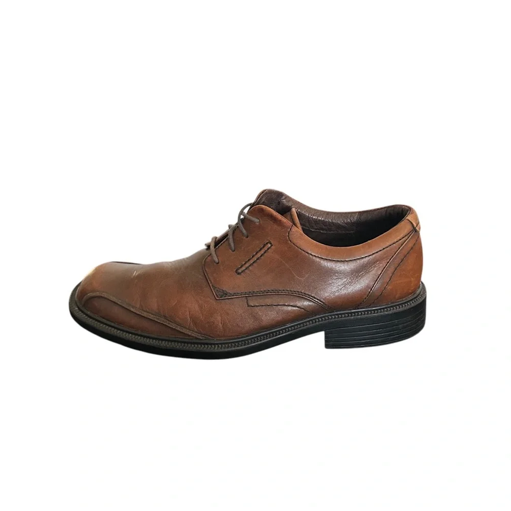 Clarks Active Air 73176 Mens Brown Leather Lace Oxfords Shoes Size 10 M